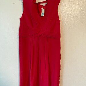 Women's Red Boden silk Dress Size 10
